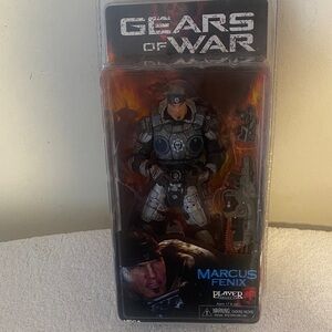 Gears of War Marcus Fenix Action Figure - Black & Silver Armor NWT